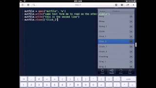 Programming on the iPad with Pythonista [upl. by Baer]