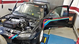 Peugeot 306 S16  Story of year 2018 Jenvey ITB Dyno [upl. by Chinua541]