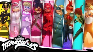 MIRACULOUS  💫 ALL TRANSFORMATIONS ☯️  SEASON 4  Miraculous [upl. by Assile561]