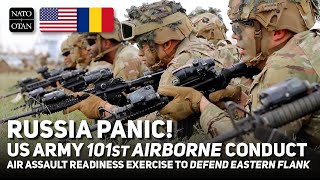 Russia Panic US Army 101st Airborne Held Air Assault in Romania to Defend Eastern Flank 2023 [upl. by Hnacogn646]