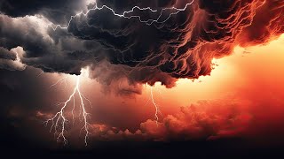 Thunderstorm at Night Try Listening for 3 Minutes Fall Asleep Fast  Heavy Rain amp Strong Thunder [upl. by Reivaz]