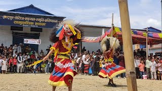 lakhe dance Biratchowk  Newari Culture amp Tradition  Lakhey Dance in Nepal  लाखे नाच Part1 [upl. by Reltuc]