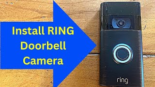 RING Doorbell Battery Camera Install 1080p HD Video [upl. by Aerdnaxela]