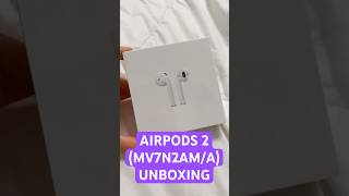 Unboxing the AirPods 2 MV7N2AMA ✨ [upl. by Ayikal325]