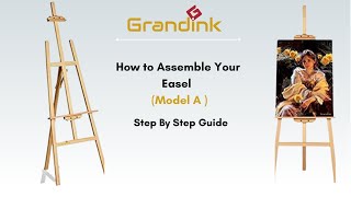 Model A How to assemble an 5ft easel  Painting Stand  Assemble with me  Grandink ® [upl. by Dnalyk]