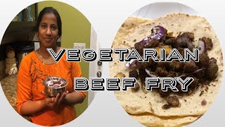 VEGAN BEEF FRY soya variety dish  Healthy tasty and easy to cook  Stir fried SOYA BEAN recipe [upl. by Tenn848]