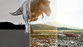 Alamosaurus Attacks T Rex Godzilla Takes Revenge VFX Breakdown [upl. by Findley]