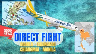 Cebu Pacific First Direct Flights From Manila to Chiangmai [upl. by Corb]