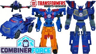 Transformers Robots in Disguise Crash Combiner Activators Soundwave transforms Dragbreak [upl. by Ecahc]