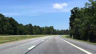 Adirondack Northway Interstate 87 Exits 35 to 38 northbound [upl. by Enilec]