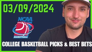 3 College Basketball Plays for March 9 2024 [upl. by Rednaskela981]