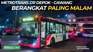 Keberangkatan Terakhir METROTRANS D11 dari Terminal Depok Tetap Ada Penumpangnya [upl. by Anilac]