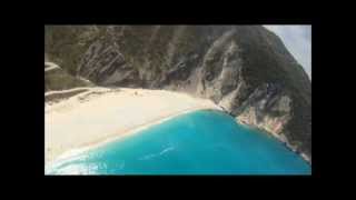 Lixouri paramotor Flying over Myrtos Beach Kefalonia [upl. by Frida]