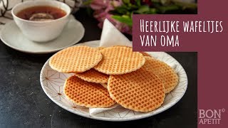 Onweerstaanbare recept van omas wafeltjes [upl. by Ilyk]