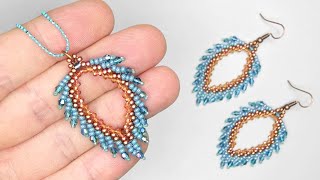 Simple Beaded Earrings Tutorial Easy Crystal and Seed Bead Earrings [upl. by Eba10]