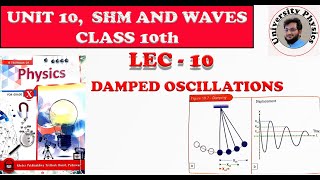 Damped oscillations  damping  class 10 physics Unit 10  Simple harmonic motion and waves [upl. by Cyrie]