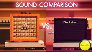 ORANGE CRUSH MINI vs BLACKSTAR FLY 3 Sound Comparison No Talking [upl. by Bernelle]