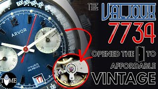 VALJOUX 7734  Legendary movement in vintage Breitling amp Heuer also affordable watches like ARVOR [upl. by Orion138]