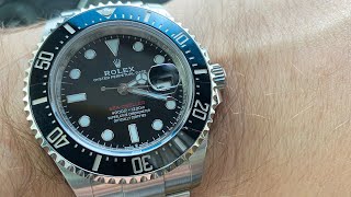 Rolex Sea Dweller Red Line 126600  bargain of the Rolex catalog right now [upl. by Auqinet]