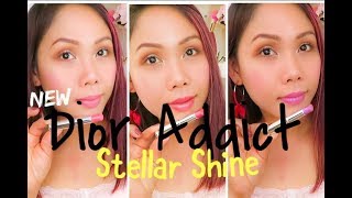 Dior Addict Stellar Shine First Impression amp Swatches [upl. by Conlen]