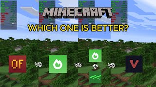 Minecraft 1206 Optifine vs Sodium vs Sodium  Nvidium vs Vulcanmod test  installation [upl. by Roby294]