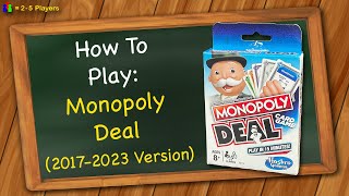 How to play Monopoly Deal 20172023 Version [upl. by Auerbach]