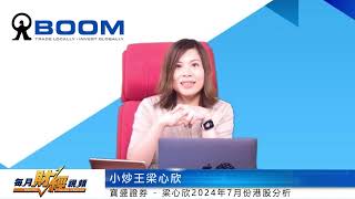 小炒王梁心欣 MONEX BOOM 每月財經視頻 Monthly Finance Channel 20240711 [upl. by Kohcztiy]