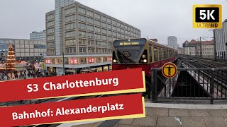 5K BR480 SBahn Berlin S3 nach Charlottenburg Einfahrt Alexanderplatz [upl. by Hendrika459]