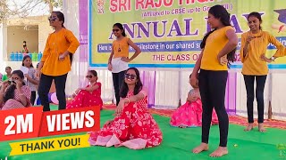 Best Dance Performed by School Girls Telugu Mix songs  School Annual Day Celebration Telugu Mix [upl. by Esenej]