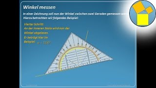 Winkel messen  Geometrie  Rueff [upl. by Narag]