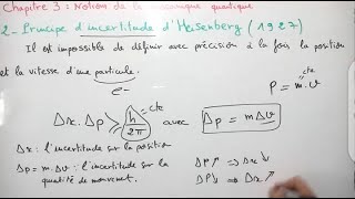 Dualité onde corpuscule  postulat de Broglie  et principe dincertitude dHeisenberg [upl. by Dloniger]