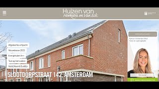 Te koop Slootdorpstraat 142 Amsterdam  Hoekstra en van Eck Makelaars  Méér Makelaar [upl. by Buna]