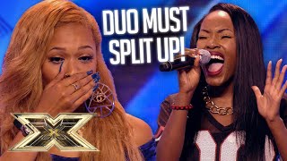 OMG Two friends go their separate ways in a series of ROLLERCOASTER auditions  The X Factor UK [upl. by Virginie]