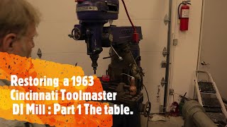 Restoring an Old Machine Tool Cincinnati D1 Toolmaster Mill Part 1 [upl. by Iseabal]