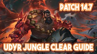 Udyr Patch 1417 Jungle Clear Guide [upl. by Aicined]