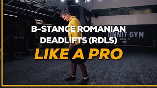 HOW TO DO B STANCE ROMANIAN DEADLIFTS RDLs LIKE A PRO [upl. by Renick890]