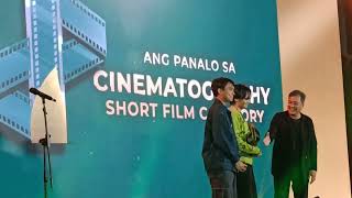 Puregold Cinepanalo Film Festival Awards Night  Panalo Sa Cinematography Short Film Category [upl. by Juback]