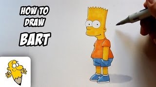 How to draw Bart The Simpsons Drawing Tutorial [upl. by Adnilec732]