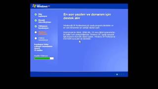 Windows XP Kurulum Videosu [upl. by Eittel]