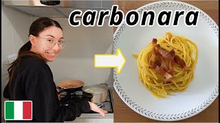 Vlog in Italian oggi faccio la carbonara subtitled [upl. by Stafani]