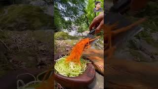 food cooking camping outdoorcooking nature bushcraft recipe survival fish [upl. by Pardo]