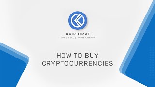 How to buy cryptocurrencies  Kriptomat [upl. by Rhine]