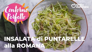 INSALATA di PUNTARELLE alla ROMANA CONTORNO FRESCO e SAPORITO😋😎🌱 [upl. by Odnesor]