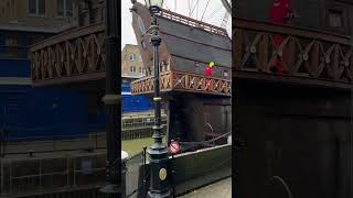 The Galeón Andalucía ship 🇪🇸 ready to depart London ￼ [upl. by Eceirehs]