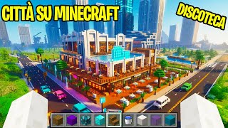 Costruisco Una DISCOTECA Nella Mia CITTÀ Su Minecraft [upl. by Orgell]