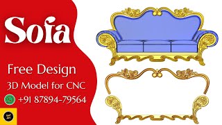 Sofa Design I CNC Sofa Design I Artcam Tutorials [upl. by Eehsar375]