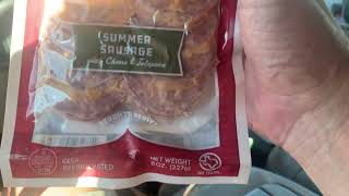 Prasek’s Jalapeno Cheese Summer sausage low carb Yum [upl. by Acissaj]