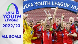 UEFA Youth League 202223 Knockout Stage  All Goals [upl. by Nwahsiek]