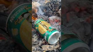 Best popcorn maker in survival condition Simple and useful survival bushcraft camping [upl. by Hollis]