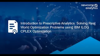 Introduction to Prescriptive Analytics Solving Real World Optimization Problems [upl. by Ccasi]